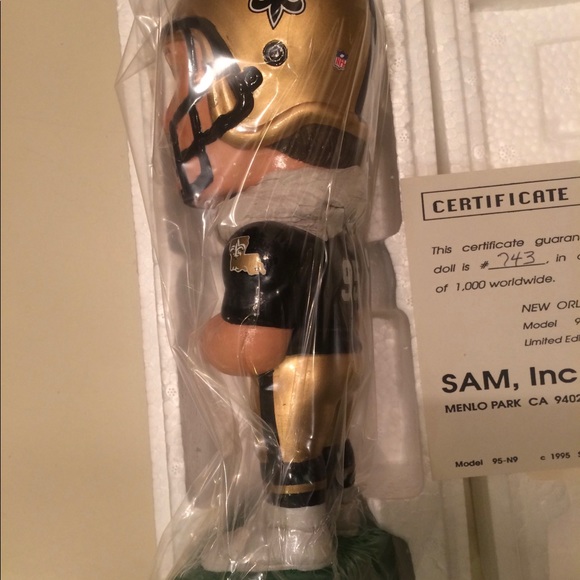 🎈SOLD🎈NEW ORLEANS SAINTS BOBBING HEAD NODDER VERY RARE - Picture 10 of 10
